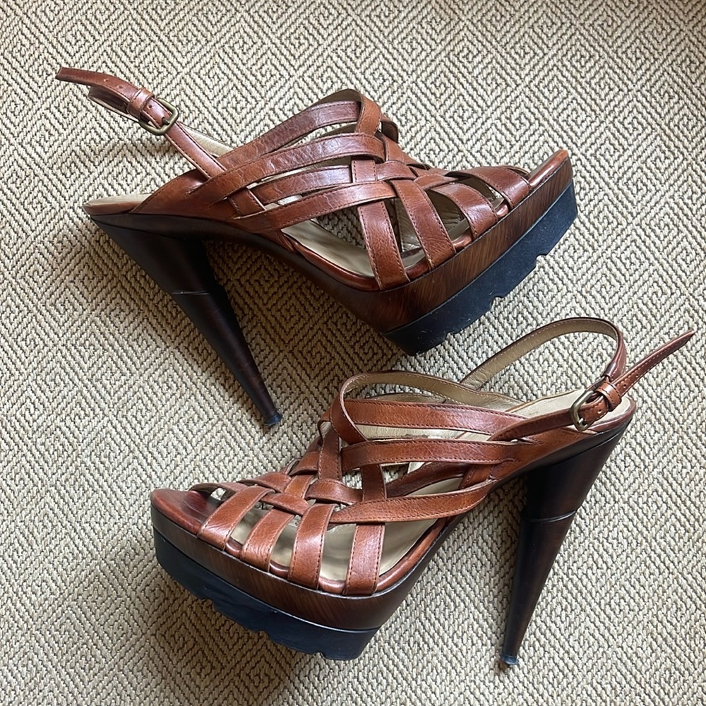Stuart Weitzman Brown Heels, 8.5